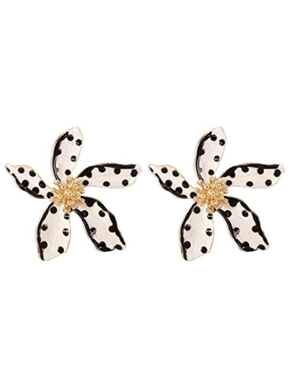 Simple Cute Petal Flower Large Earrings for Women, Lightweight